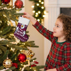 Sea Eagles Christmas Stocking Australian Rugby Fans - Pixelated Ugly Xmas Pattern Mascot Santa