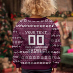 Personalized Sea Eagles Christmas Kid Ugly Christmas Sweater Australian Rugby Fans - Pixelated Ugly Xmas Pattern Mascot Santa