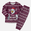 Personalized Sea Eagles Christmas Pajama Set Australian Rugby Fans - Pixelated Ugly Xmas Pattern Mascot Santa