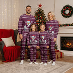 Personalized Sea Eagles Christmas Pajama Set Australian Rugby Fans - Pixelated Ugly Xmas Pattern Mascot Santa