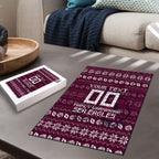 Personalized Sea Eagles Christmas Puzzle Australian Rugby Fans - Pixelated Ugly Xmas Pattern Mascot Santa