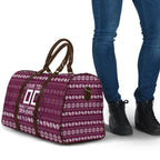 Personalized Sea Eagles Christmas Travel Bag Australian Rugby Fans - Pixelated Ugly Xmas Pattern Mascot Santa