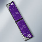 Personalized Melbourne Storm Christmas Auto Sun Shade Australian Rugby Fans - Pixelated Ugly Xmas Pattern Mascot Santa