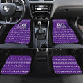 Personalized Melbourne Storm Christmas Car Mats Australian Rugby Fans - Pixelated Ugly Xmas Pattern Mascot Santa