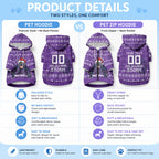 Personalized Melbourne Storm Christmas Pet Hoodie Australian Rugby Fans - Pixelated Ugly Xmas Pattern Mascot Santa