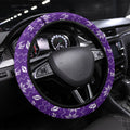 Melbourne Storm Christmas Steering Wheel Cover Australian Rugby Fans - Pixelated Ugly Xmas Pattern Mascot Santa
