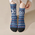 Personalized Newcastle Knights Christmas Crew Socks Australian Rugby Fans - Pixelated Ugly Xmas Pattern Mascot Santa