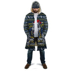 Personalized Cowboys Christmas Cloak Australian Rugby Fans - Pixelated Ugly Xmas Pattern Mascot Santa