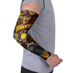 Personalized Hawthorn Hawks Arm Sleeves Aboriginal Dot Painting Graffiti Style