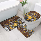 Personalized Hawthorn Hawks Bathroom Set Aboriginal Dot Painting Graffiti Style