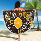 Personalized Hawthorn Hawks Beach Blanket Aboriginal Dot Painting Graffiti Style