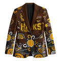 Personalized Hawthorn Hawks Blazer Aboriginal Dot Painting Graffiti Style
