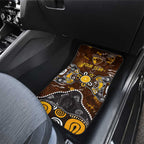Personalized Hawthorn Hawks Car Mats Aboriginal Dot Painting Graffiti Style