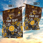 Personalized Hawthorn Hawks Garden Flag Aboriginal Dot Painting Graffiti Style
