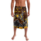 Personalized Hawthorn Hawks Lavalava Aboriginal Dot Painting Graffiti Style
