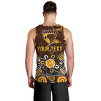 Personalized Hawthorn Hawks Men Tank Top Aboriginal Dot Painting Graffiti Style