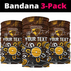 Personalized Hawthorn Hawks Neck Gaiter Aboriginal Dot Painting Graffiti Style