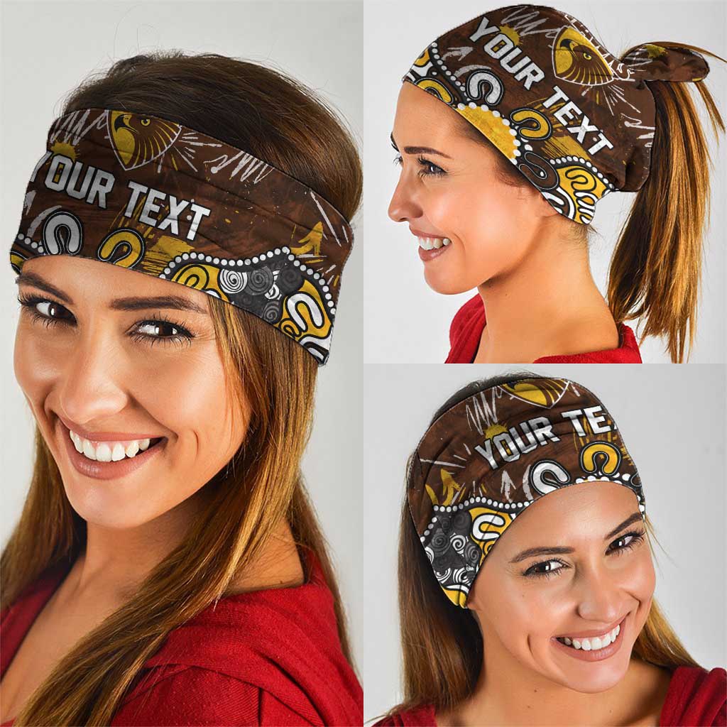 Personalized Hawthorn Hawks Neck Gaiter Aboriginal Dot Painting Graffiti Style