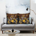 Personalized Hawthorn Hawks Pillow Cover Aboriginal Dot Painting Graffiti Style