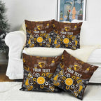 Personalized Hawthorn Hawks Pillow Cover Aboriginal Dot Painting Graffiti Style