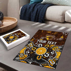 Personalized Hawthorn Hawks Puzzle Aboriginal Dot Painting Graffiti Style