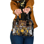 Personalized Hawthorn Hawks Shoulder Handbag Aboriginal Dot Painting Graffiti Style