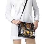 Personalized Hawthorn Hawks Shoulder Handbag Aboriginal Dot Painting Graffiti Style