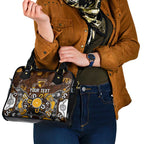 Personalized Hawthorn Hawks Shoulder Handbag Aboriginal Dot Painting Graffiti Style