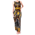 Personalized Hawthorn Hawks Tank Maxi Dress Aboriginal Dot Painting Graffiti Style