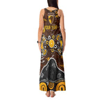 Personalized Hawthorn Hawks Tank Maxi Dress Aboriginal Dot Painting Graffiti Style