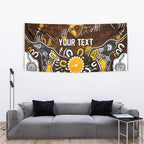 Personalized Hawthorn Hawks Tapestry Aboriginal Dot Painting Graffiti Style