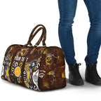 Personalized Hawthorn Hawks Travel Bag Aboriginal Dot Painting Graffiti Style