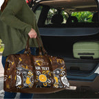Personalized Hawthorn Hawks Travel Bag Aboriginal Dot Painting Graffiti Style