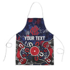 Personalized Melbourne Demons Apron Aboriginal Dot Painting Graffiti Style