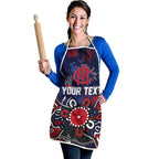 Personalized Melbourne Demons Apron Aboriginal Dot Painting Graffiti Style