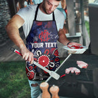 Personalized Melbourne Demons Apron Aboriginal Dot Painting Graffiti Style
