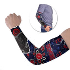 Personalized Melbourne Demons Arm Sleeves Aboriginal Dot Painting Graffiti Style