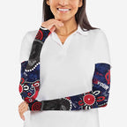 Personalized Melbourne Demons Arm Sleeves Aboriginal Dot Painting Graffiti Style