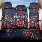 Personalized Melbourne Demons Back Car Seat Cover Aboriginal Dot Painting Graffiti Style