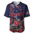 Personalized Melbourne Demons Baseball Jersey Aboriginal Dot Painting Graffiti Style
