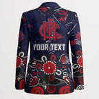 Personalized Melbourne Demons Blazer Aboriginal Dot Painting Graffiti Style