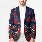 Personalized Melbourne Demons Blazer Aboriginal Dot Painting Graffiti Style