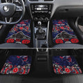 Personalized Melbourne Demons Car Mats Aboriginal Dot Painting Graffiti Style