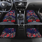 Personalized Melbourne Demons Car Mats Aboriginal Dot Painting Graffiti Style
