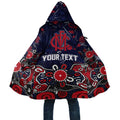 Personalized Melbourne Demons Cloak Aboriginal Dot Painting Graffiti Style