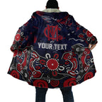 Personalized Melbourne Demons Cloak Aboriginal Dot Painting Graffiti Style