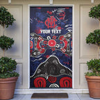 Personalized Melbourne Demons Door Cover Aboriginal Dot Painting Graffiti Style