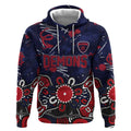 Personalized Melbourne Demons Hoodie Aboriginal Dot Painting Graffiti Style