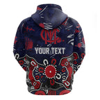 Personalized Melbourne Demons Hoodie Aboriginal Dot Painting Graffiti Style