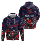 Personalized Melbourne Demons Hoodie Aboriginal Dot Painting Graffiti Style